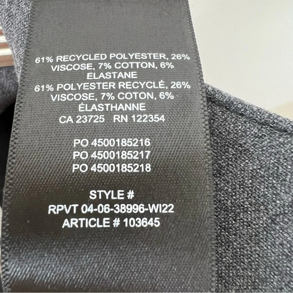 Wilfred Aritzia Cotton Flat Front Trouser Charcoal Grey 0 Contemporary Neutral - Picture 6 of 6